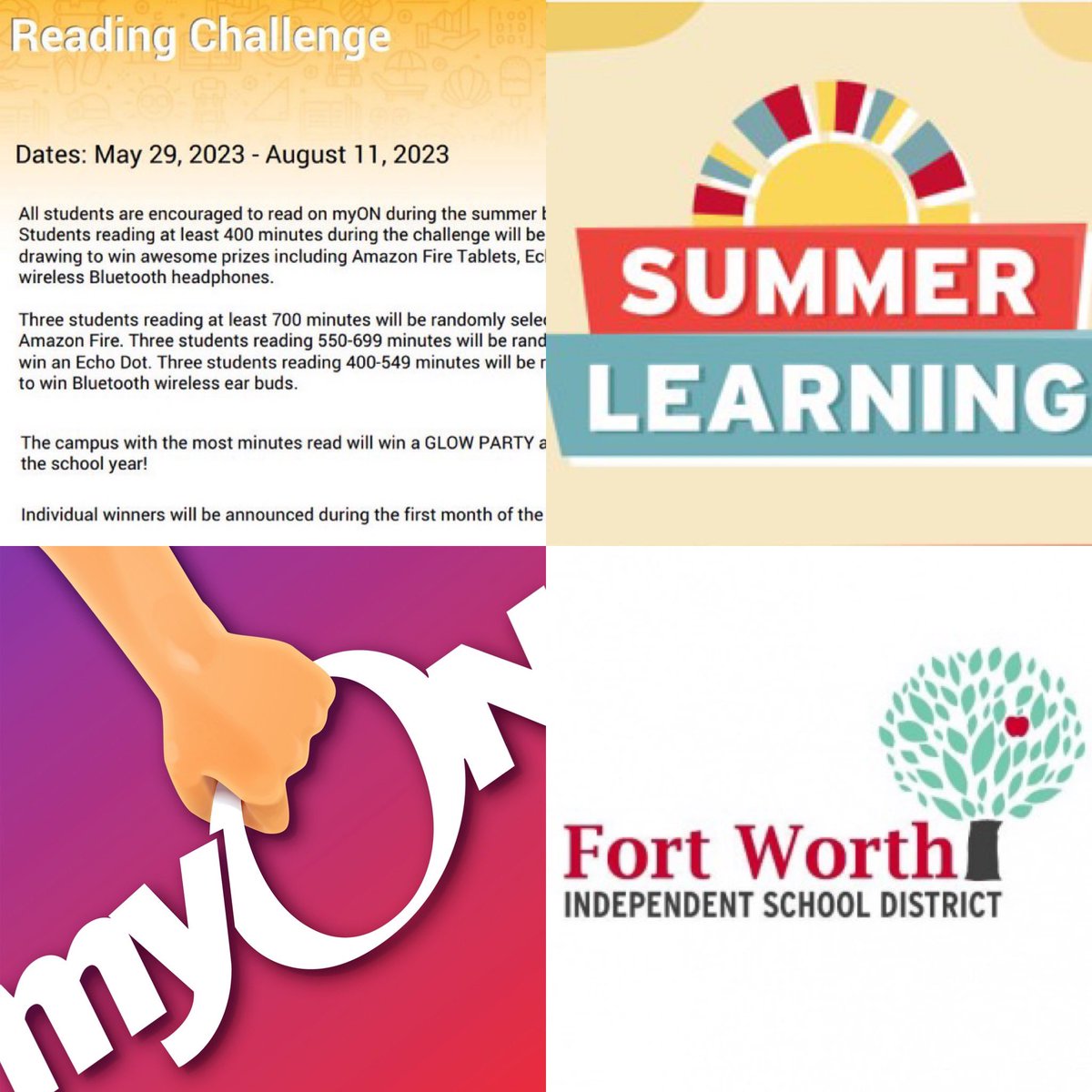 Classlink&gt;Renaissance&gt;myON&gt;Prizes! Summer Reading Challenge! <a href="/FortWorthISD/">Fort Worth Independent School District</a>