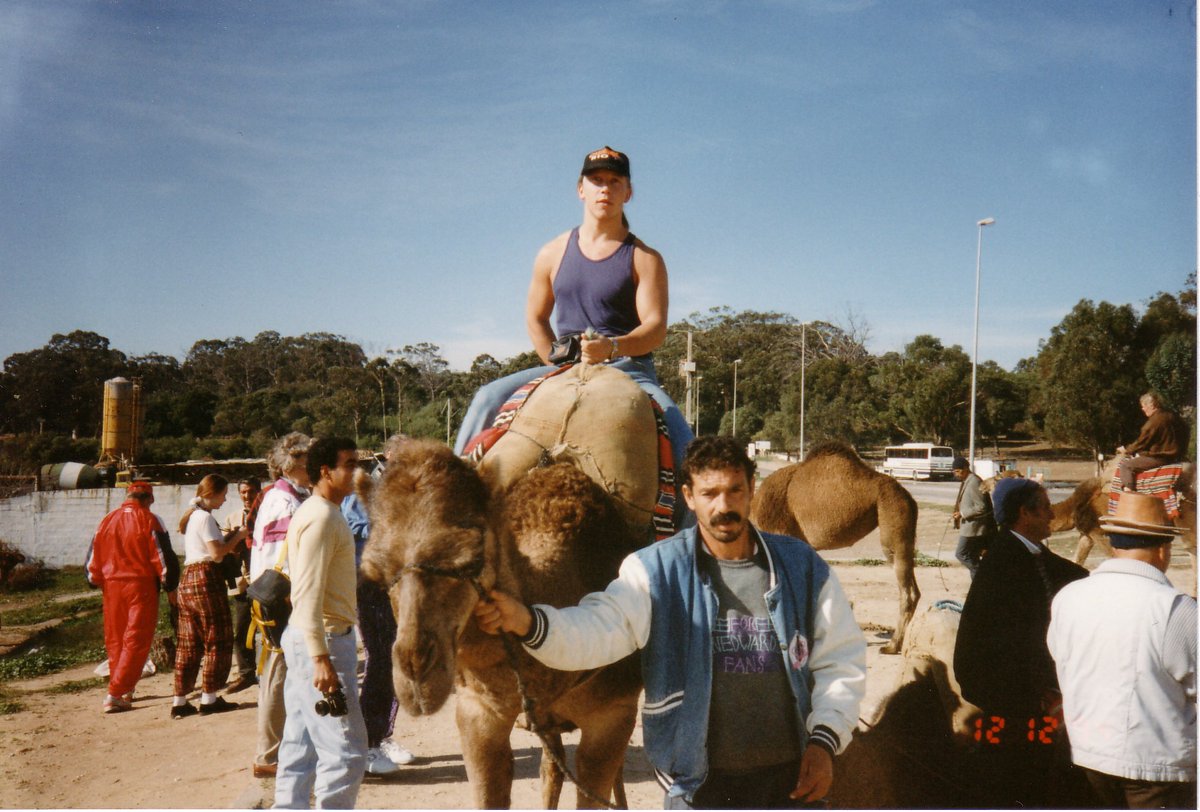 AnssiMr's tweet photo. 1994 matkustin laivalla Marokkoon
In 1994 I traveled by ship to Morocco
#MrLothar #traveling #Africa #Marocco #matkustaa #Marokko #Afrikka #kameli #dromedaari #käärme #snake #laiva #ship #camel #dromedary #traveler #photo #matkustanympärimaailmaa https://t.co/6C37QyuKPA