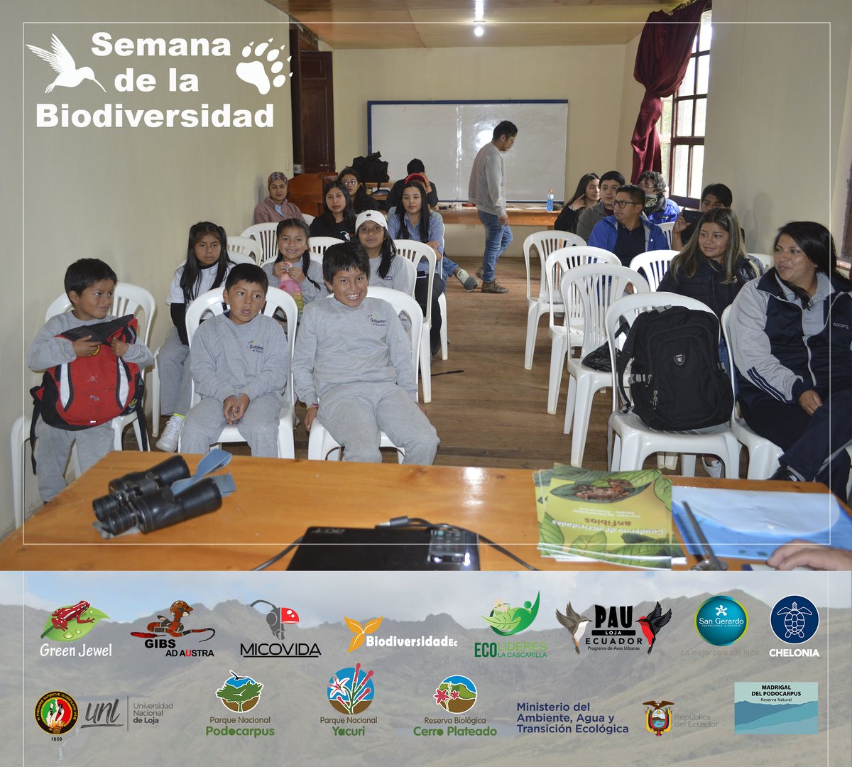 GrupoGreenJewel's tweet photo. SEMANA DE LA BIODIVERSIDAD
Descubriendo la biodiversidad del sur del Ecuador
#GIBS #EcolíderesLaCascarilla #GreenJewel #PAULoja #MICOVIDA #UNL #Chelonia #ParqueUniversitarioLaArgelia https://t.co/2w4UaIbsvh
