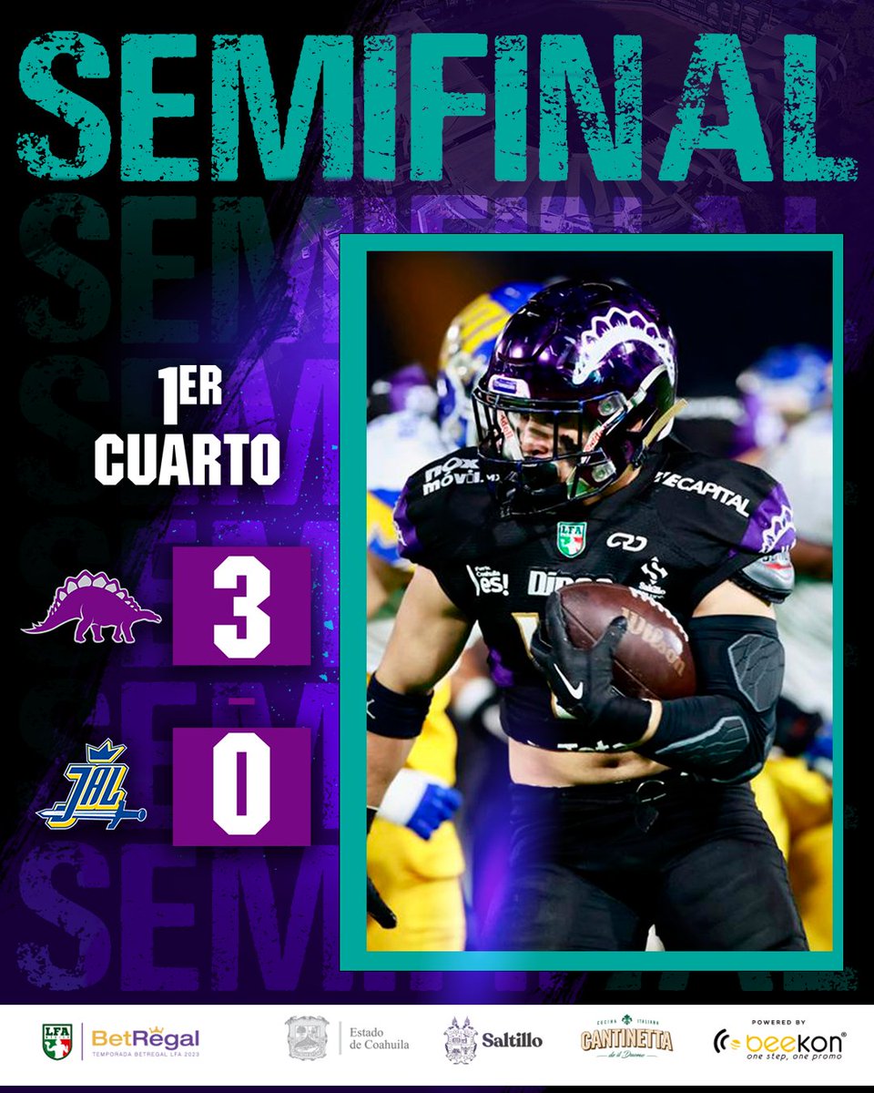 Finaliza el 1er cuarto en Saltillo 🔥🔥
#playoffs #DinosDelNorte 🦕
