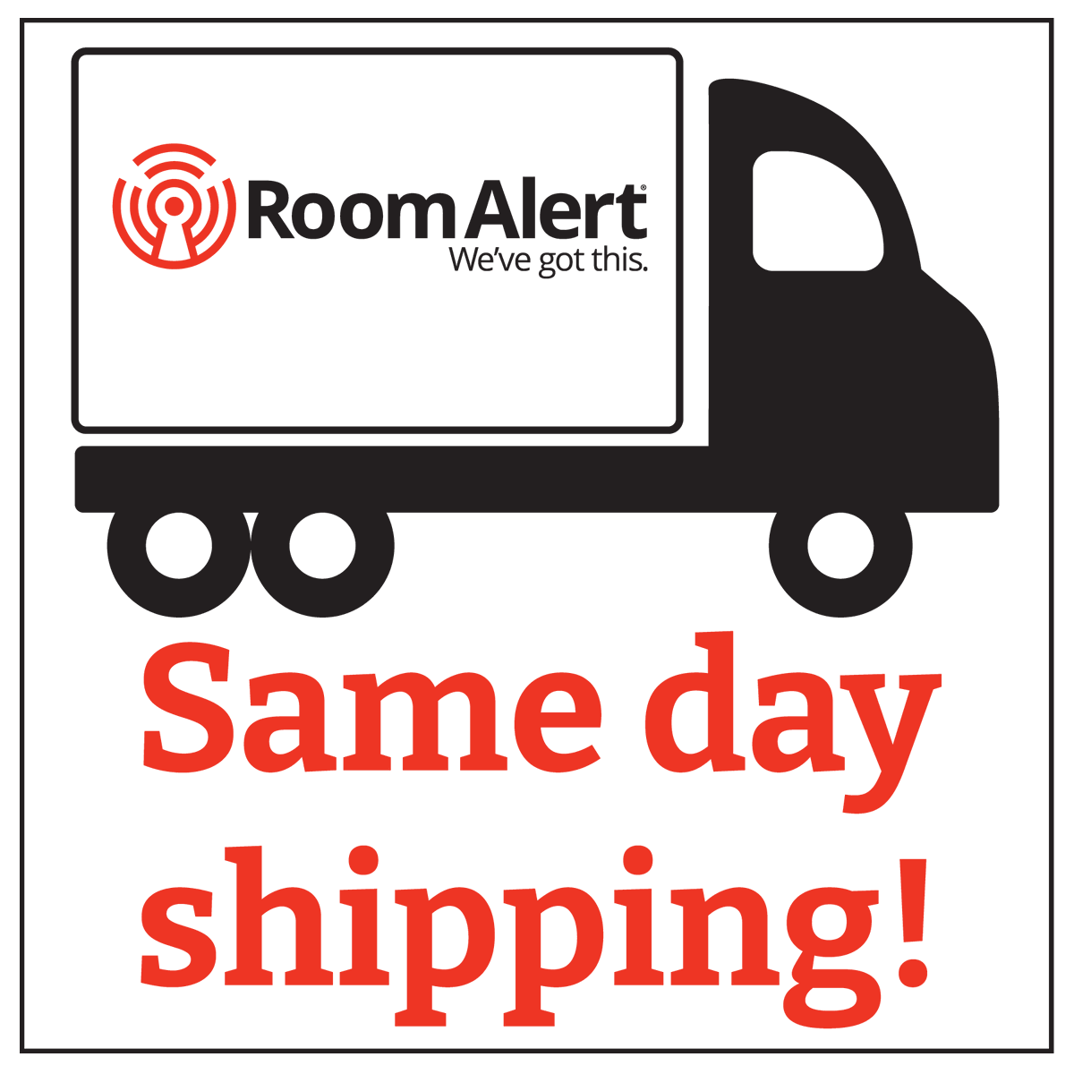 We are extremely proud to be able to offer customers same-day shipping on orders placed before 3 pm EST. #RoomAlert #EnvironmentalMonitoring #Shipping