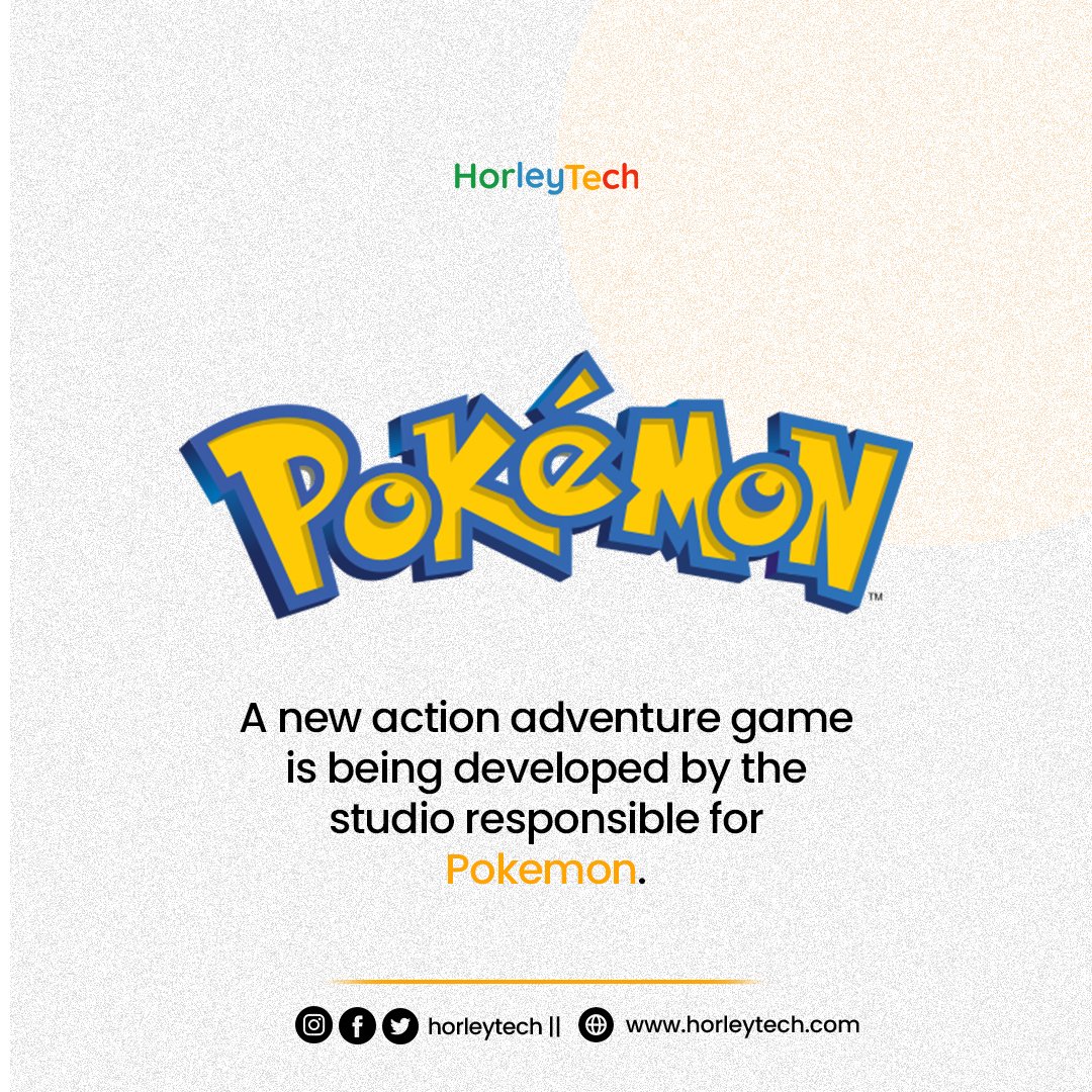 horleytech's tweet image. Exciting news! The studio responsible for Pokemon is developing a brand-new action-adventure game! Keep an eye out for updates on this upcoming title.

#gaming #actionadventure #newgame #pokemonstudio
