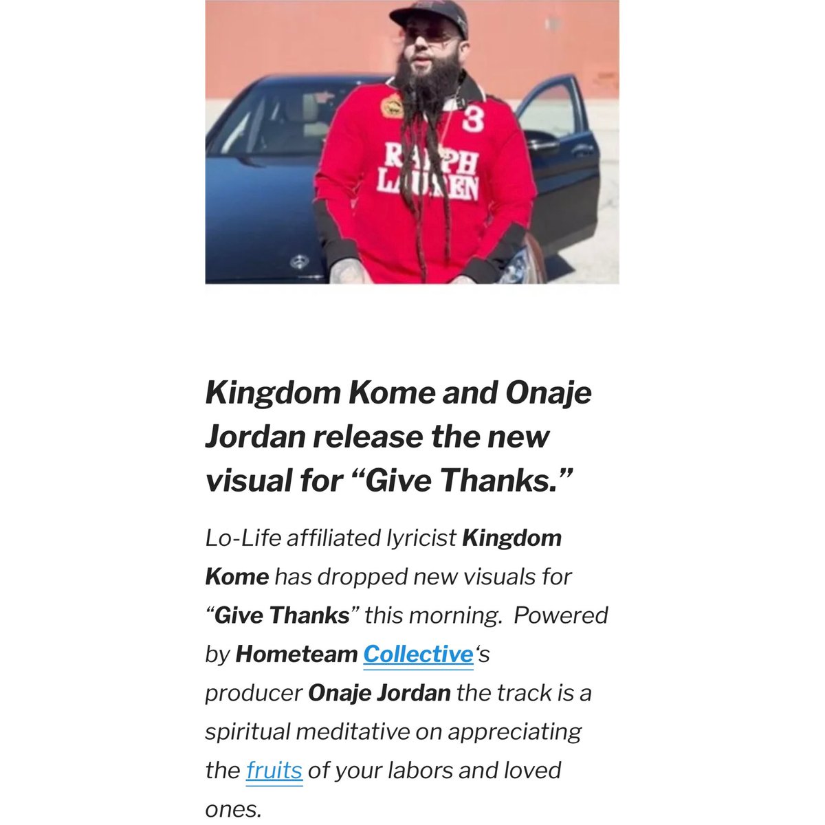 KingdomKome's tweet photo. ๐ฅต๐ฅ @SpitFireHipHop ๐ฅต๐ฅ
Give Thanks Video Out Now!
โจ๐ https://t.co/T213hQpbk2 ๐โจ
off the #MostHighLP Out on all DSPโs
@kingdomkome x @OnajeJordan39
.
.
#kingdomkome #spitfirehiphop #givethanks #onajejordan #miamihiphop #newmusic #realrap #undergroundhiphop #boombap https://t.co/8hYDdZ1G34