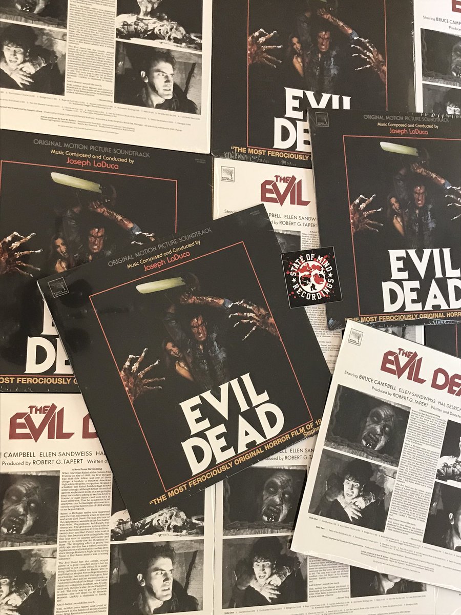 StateOfMindRecs's tweet photo. Yo so crazy I was able to get in copies of this!!! https://t.co/awYvAXkxvo @EvilDeadNews #evildead #brucecampbell @EvilDead @ARMYOFDARKN3SS https://t.co/2PlDGtbrZI
