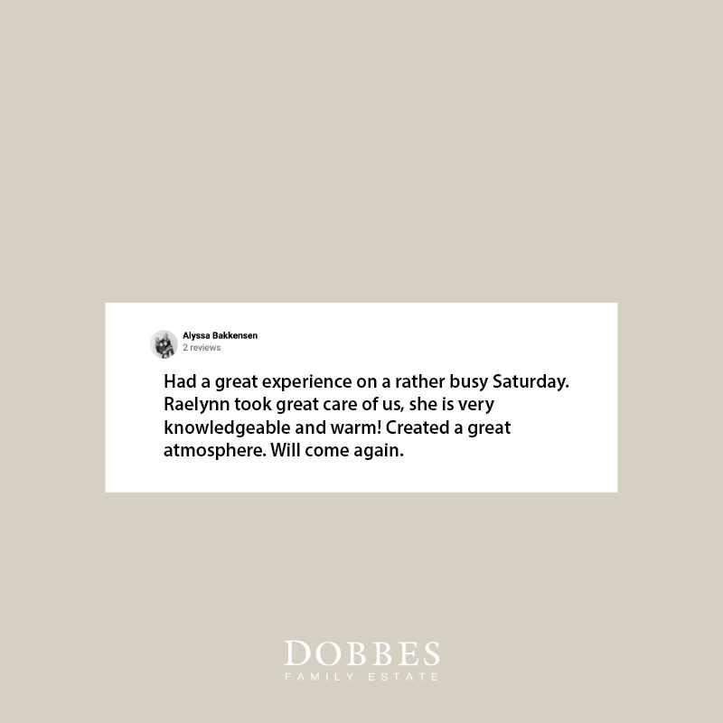 DobbesWinery's tweet photo. We're here to create a great atmosphere (vibes?). Join us on busy Saturdays or any day!

Join us for a tasting any day of the week | 11am-6pm
Reservations encouraged | walk-ins are welcome! https://t.co/3W9umq5mxW