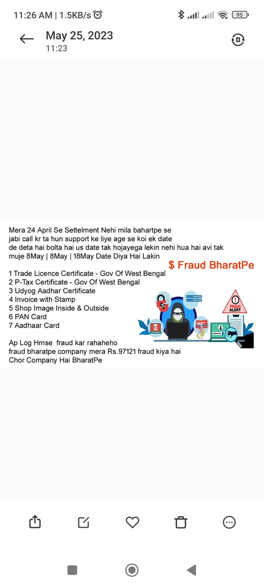 rechpayinfotech's tweet photo. @suraj_saidpur @bharatpeindia @aajtak @AmitShah @narendramodi @PMOIndia @Ashneer_Grover @RBI @CMOMaharashtra @CMOfficeUP @consumerforum @PhonePe @Paytm @GooglePay @MahaCyber1 @DGPMaharashtra @Dev_Fadnavis @ABPNews @ZeeNews @DDNewslive @abpmajhatv @mataonline @BBCWorld https://t.co/j4dGJJJqJK