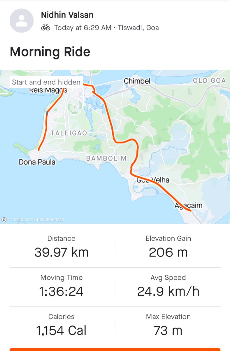 nidhinvalsanips's tweet photo. Enjoying the #ReturnToLife with a long run🏃‍♂️ and ride🚴‍♂️
#Ilovemornings
#5AMclub 
#wakeupearly 
#moveyourbody 
#enjoylife 
@FitIndiaOff 
@NeilDsilvha 
@BeYoska 
@IRONMAN703Goa https://t.co/nphsqGZ7e9