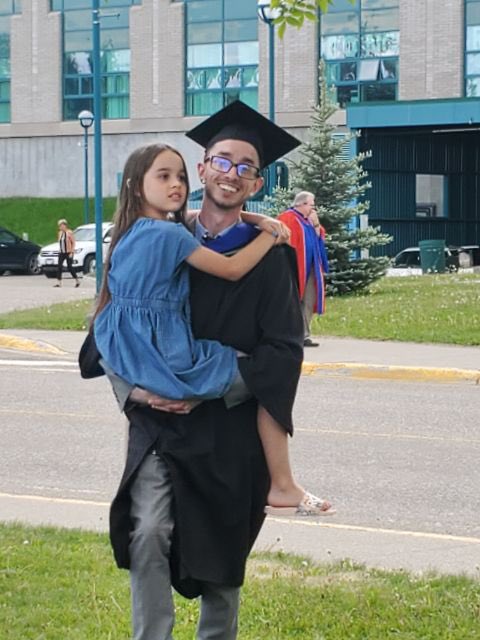 I heavily debated not even attending convocation.

This moment alone made it all worth it. Every late night, missed social event, and exhaustion from full time work/full time student/single parent finally paid off.  Showing my daughter that hard work and perseverance is worth it.