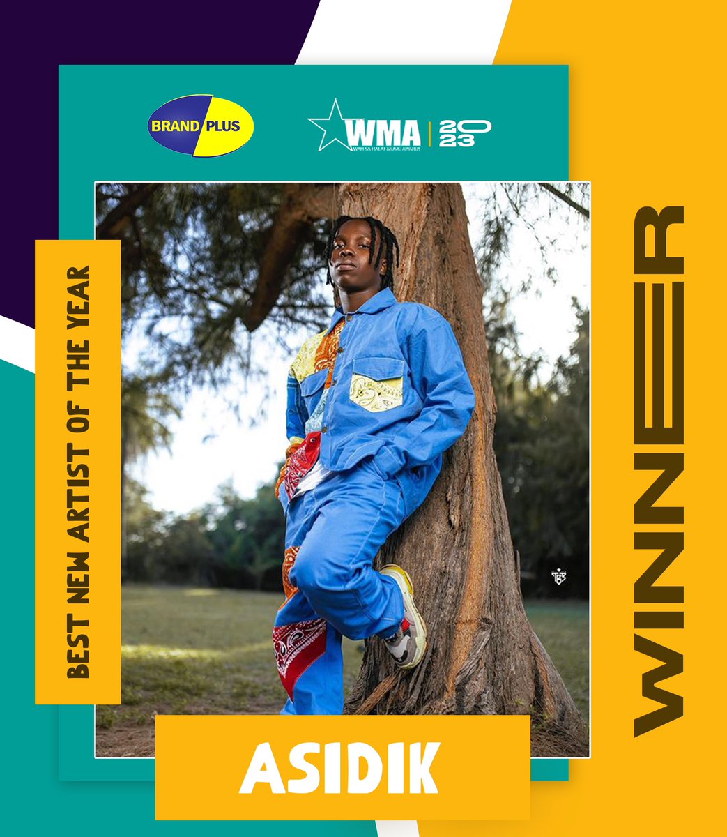 WINNER : BEST NEW ARTIST
Asidik won the Best new Artist Award for the WMA2023 🥳🔥❤️

It is great to appreciate the efforts of the new generation and the new artists 😍❤️
To more lovely achievements 
Congratulations 🎉 
#wma2023 #BiggerIsBetter