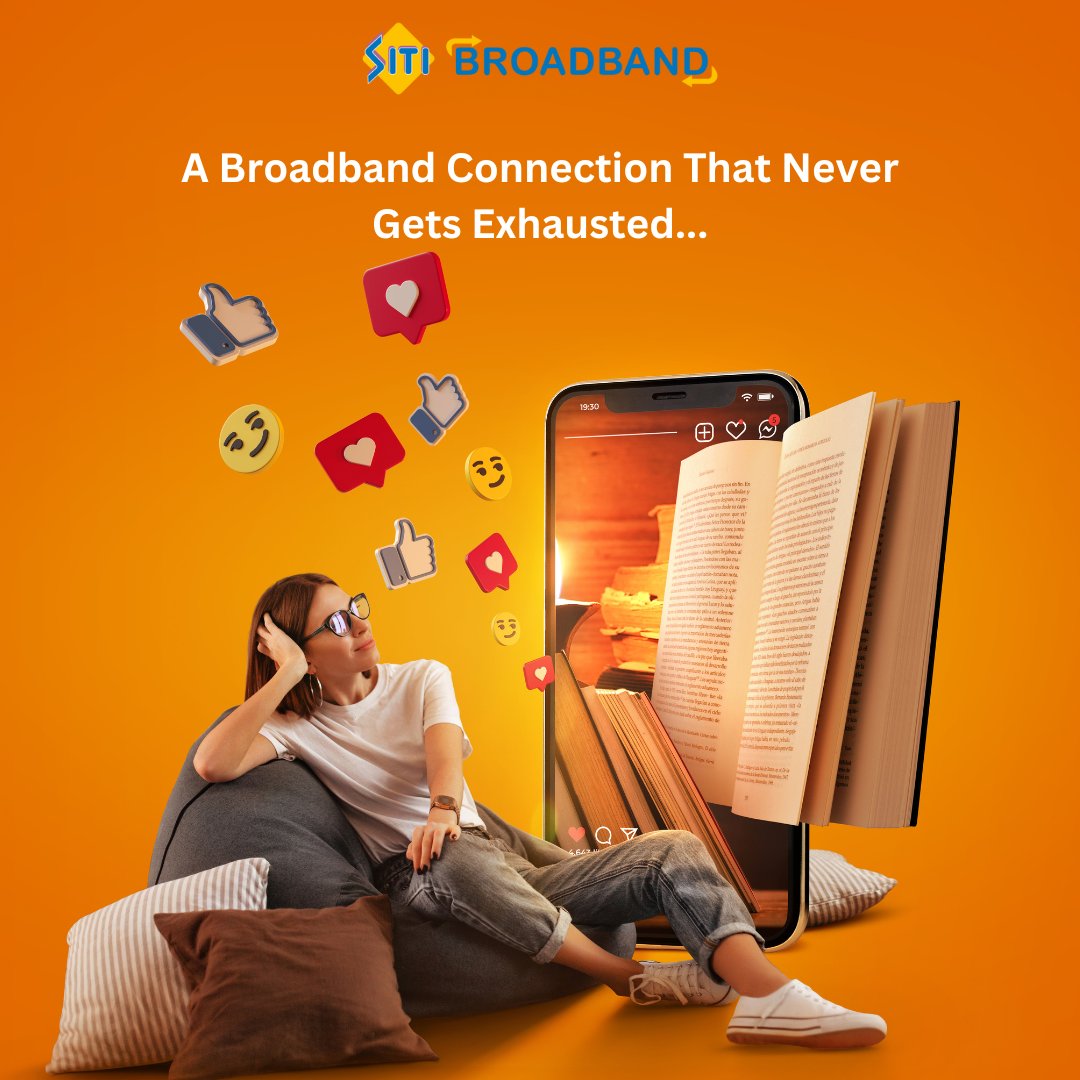 Switch to Siti Broadband and never run out
of internet again.
.
.
#broadbandspeed #highspeedinternet #broadband
#broadbandconnection #wificonnection #ISP
#SITIBroadband