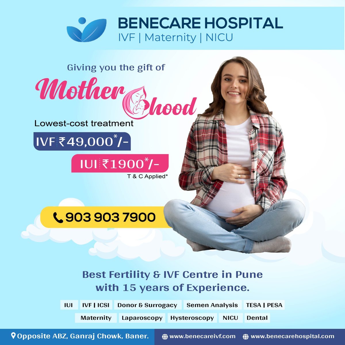 Benecare_Hosp's tweet photo. Affordable fertility care for all: Experience the joy of pregnancy with our affordable IVF/IUI treatments.
ππ¨π§ππππ ππ¬:-9039032010
#PregnancyJourney #IVFSuccess #IUIHopefuls #FertilityTreatment #InfertilityWarrior #IVFJourney #IUICommunity #benecarehospital #pune https://t.co/v2FDQKZsr2