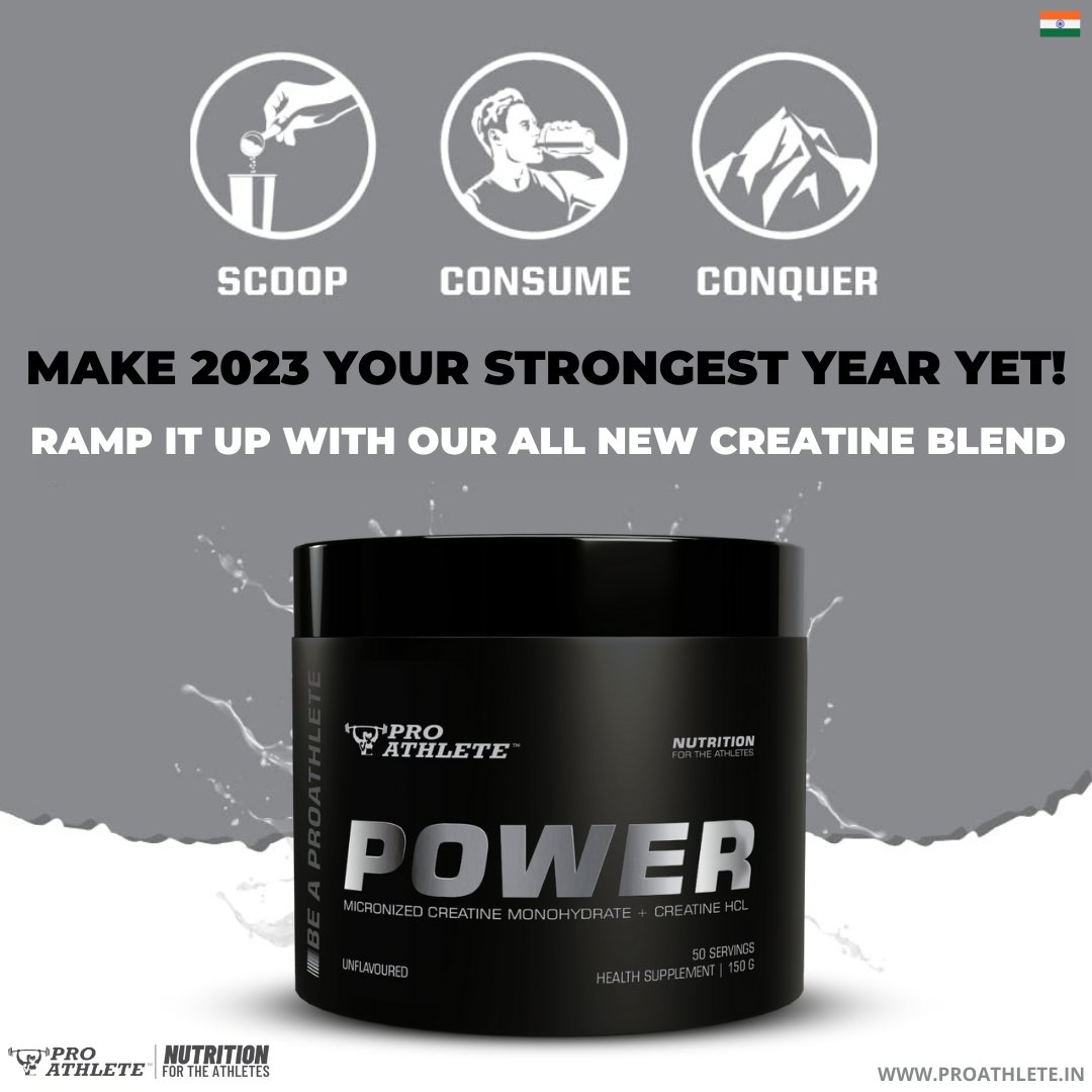 Unleash your Muscles' Power. Try it to believe it.
.
.
.
#proathlete #power #sportsnutrition #supplements #creatine #hcl #bodybuilding #weightlifting #crossfit #atp #energy #preworkout #intraworkout #powerlifting #fatloss #leanmuscles #monohydrate #postworkout #amazon #flipkart