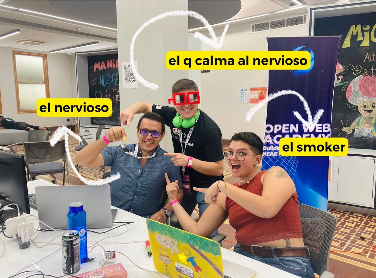 isracts's tweet photo. Gn desde el Hackaton de #CriptoMéxico organizado por @openwebacademy_ & @CarnesCrypto representando a GDL @vicl9403 & @montsesalazarte en este #Web3diary ��
@NounsDAOAmigos noogles no podían faltar ❤️ https://t.co/6NtFaOBowp