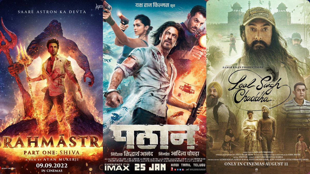 Film Targeted by Boycott Gang

#Brahmastra - shows the Adventurous World of Hindu Mythological Astras

#LaalSinghChaddha - Teach Lesson Of Humanity,Even Evil Man can turn Good with Positive Energy

#Pathaan - Targets the Intelligence of Raw agent and Struggle to Save Nation