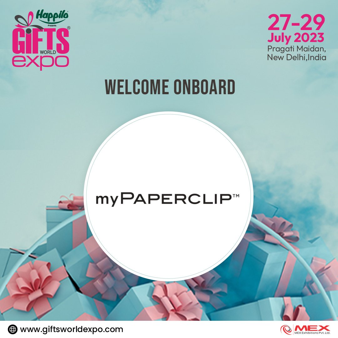 Gifts World Expo, Delhi 2023, is glad to announce the participation of 𝗠𝗬 𝗣𝗔𝗣𝗘𝗥𝗖𝗟𝗜𝗣 to build a rising community in the gifting industry.

Visit Stall No: L26 | Hall No: 4
👉 Register to visit: bit.ly/40zy1uH

#Giftsworldexpo2023 #Notebooks #DeskEssentials
