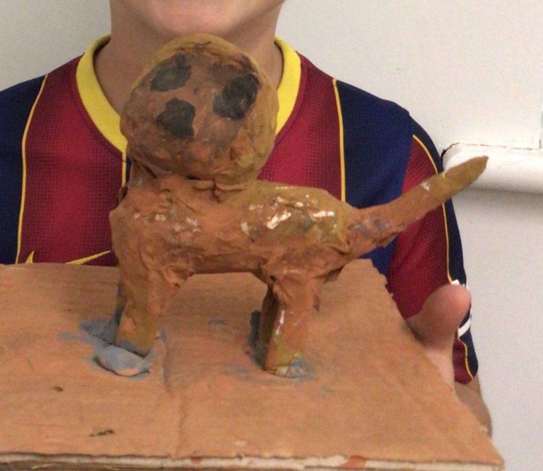 Year 2 have been working to make paper-mache and clay 3D  animal sculptures. They did such a great job!