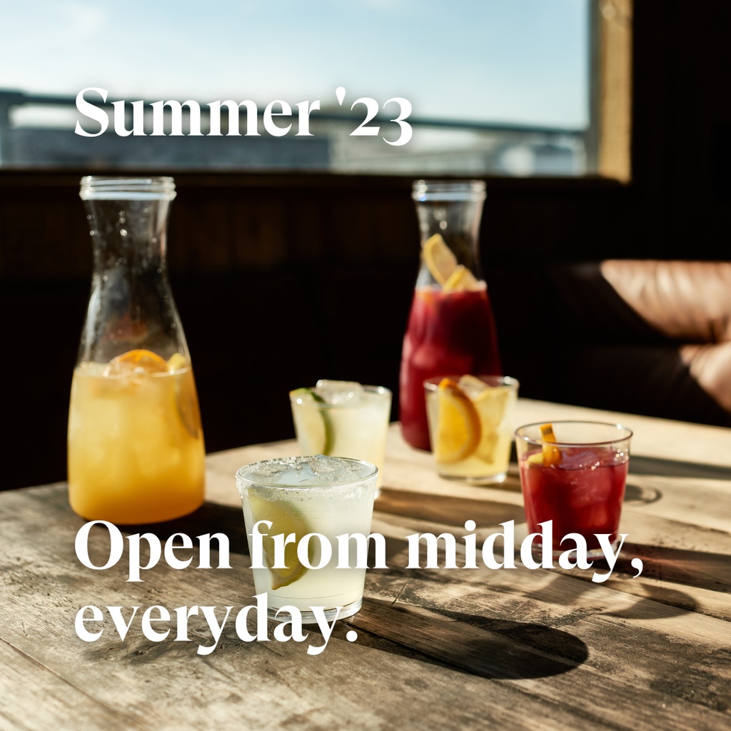 Summer '23 is here: East London's rooftop is open from midday, everyday over the summer (and more lined up for Autumn/Winter too)

#rooftop #roof #rooftopbar #hackney #eastlondon #londonfields #broadwaymarket #marestreetmarket #netilhouse #londonrooftops #eatlondon #drinklondon