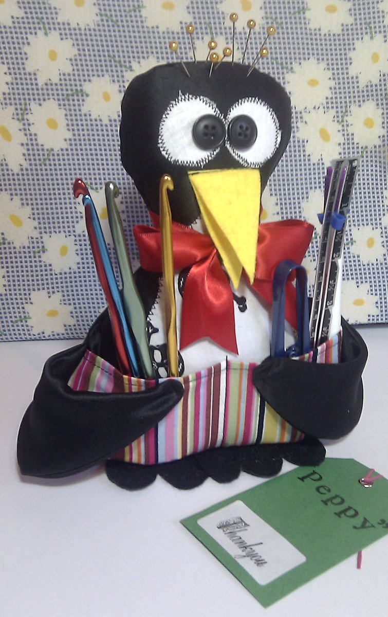 Excited to share the latest addition to my #etsy shop: Novelty Desk Tidy/Tool Tidy, Quirky Penguin Desk Holder, Novelty Pirate Craft Tidy, Handy Craft Tool Tidy, Pirate Penguin Pen/Phone Holder etsy.me/3J6GSNp #black #sewing #white #noveltydesktidy #penguin