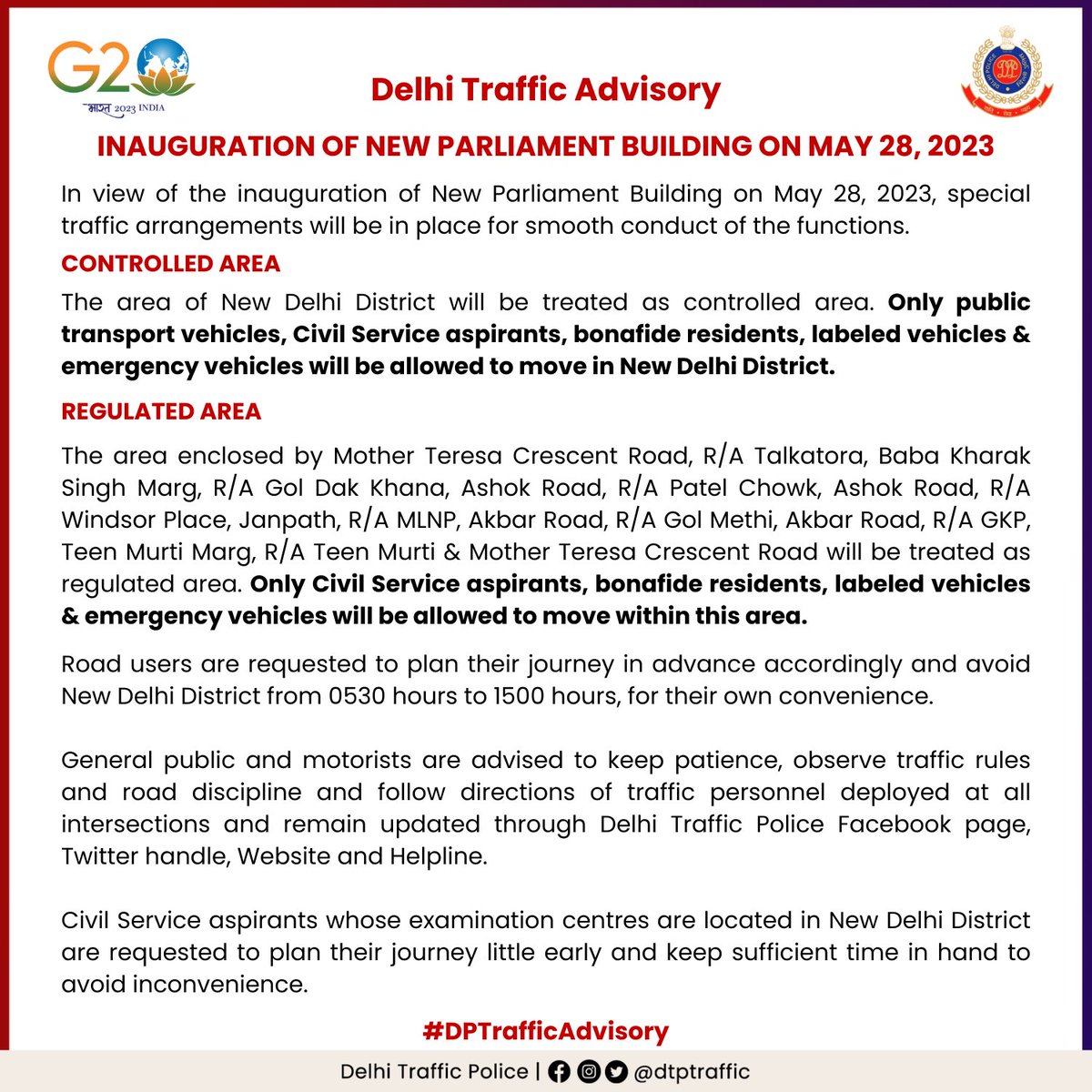 Delhi Traffic Police tweet media