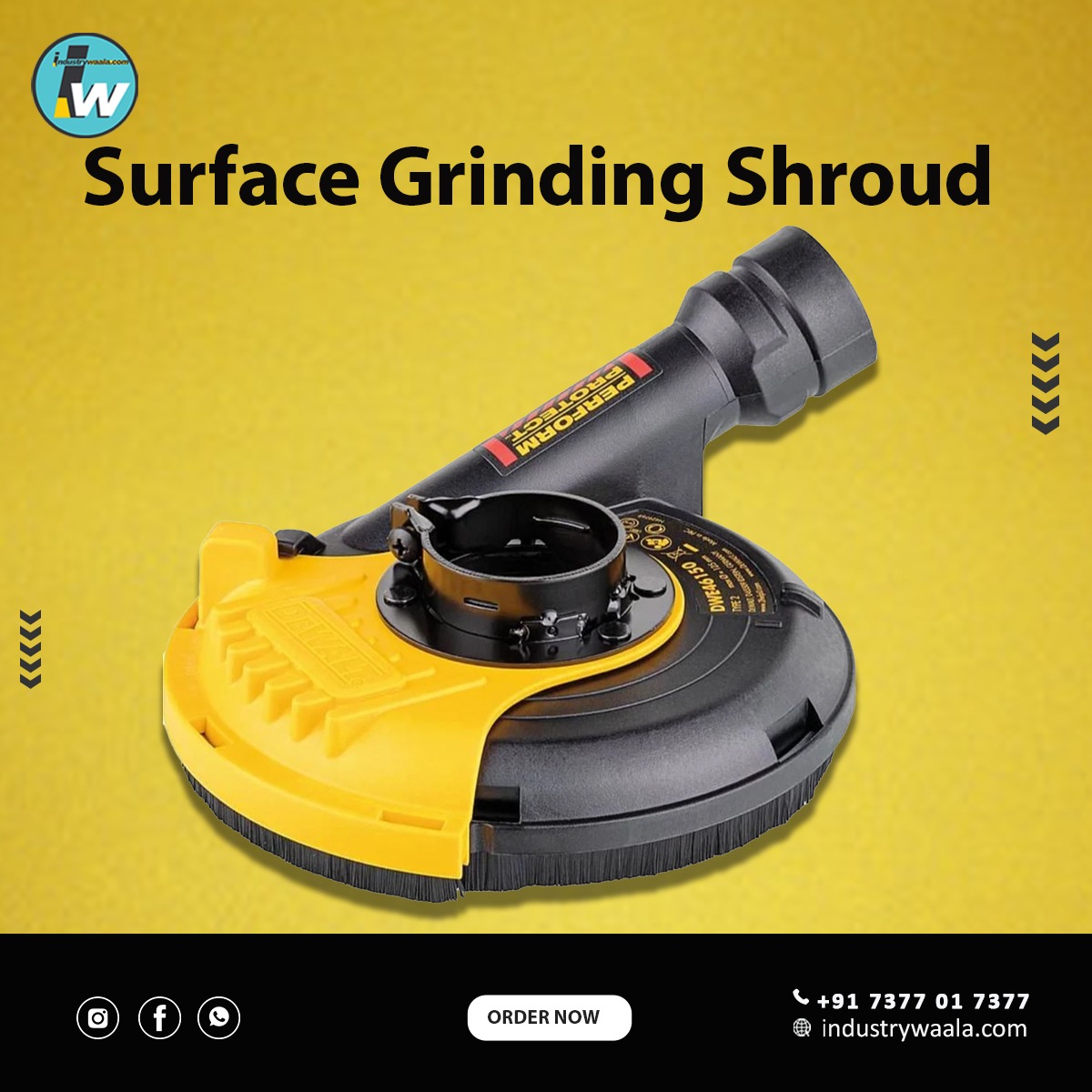 Industrywaala1's tweet image. Are you tired of dealing with the mess and debris while surface grinding? We have the ultimate solution for you! Introducing our top-quality grinding shroud, designed to revolutionize your grinding process and elevate your results. #GrindingSolutions #WorkplaceSafety