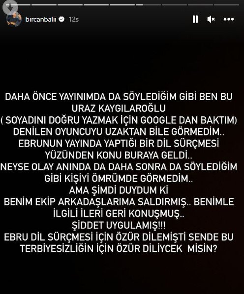 Bircan Bali'den ortalığı karıştıracak iddia: Uraz Kaygılaroğlu ekip arkadaşlarıma şiddet uygulamış - sondakika.cc/1516383/
Uraz Kaygılaroğlu'nun ilişkilerinden bahsederken partneri Bircan Bali'ye 'Ben yatmadım sen yattın... Yatana sormak lazım' diyen Ebru Şancı, yanlış anla...