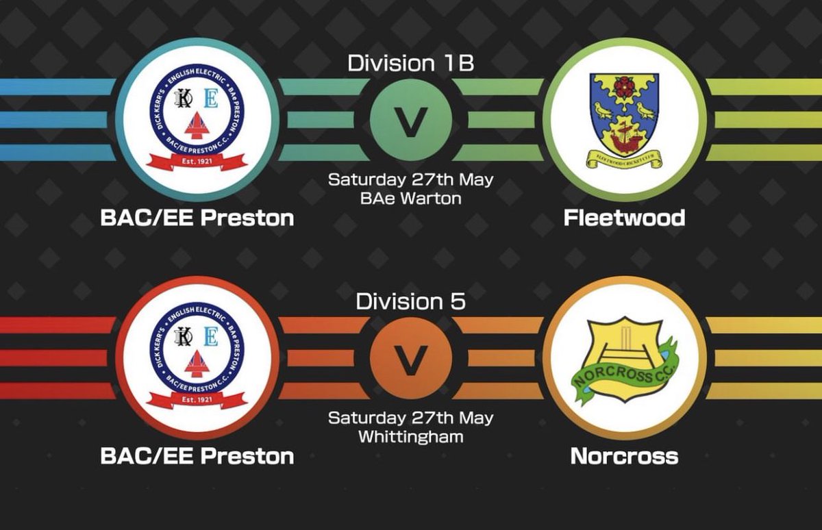 Another busy Saturday! 

The 1st XI are at Warton taking on Fleetwood whilst the 2nd XI are at Whittingham against Norcross! 🏏☀️ #upthemaroons