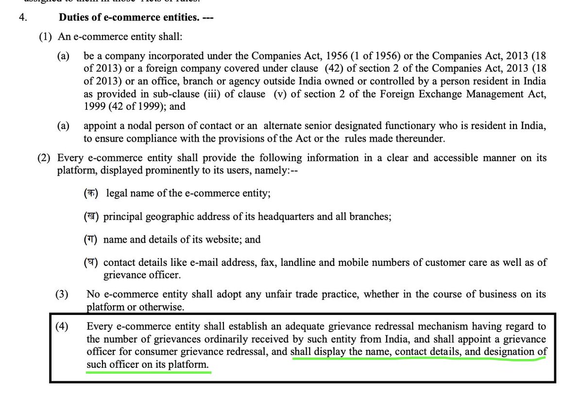 Shubhamlynux's tweet photo. @bboyrulz @Swiggy @SwiggyCares @jagograhakjago According to this: https://t.co/GmgiYQVEKp
I don't find any reference of Grievance Officer Assigned by @Swiggy for any Consumer Redressal - which is mentioned in Section 4.4 of the above document. 
@PiyushGoyal kindly regulate this! https://t.co/Kfyq33aGj0