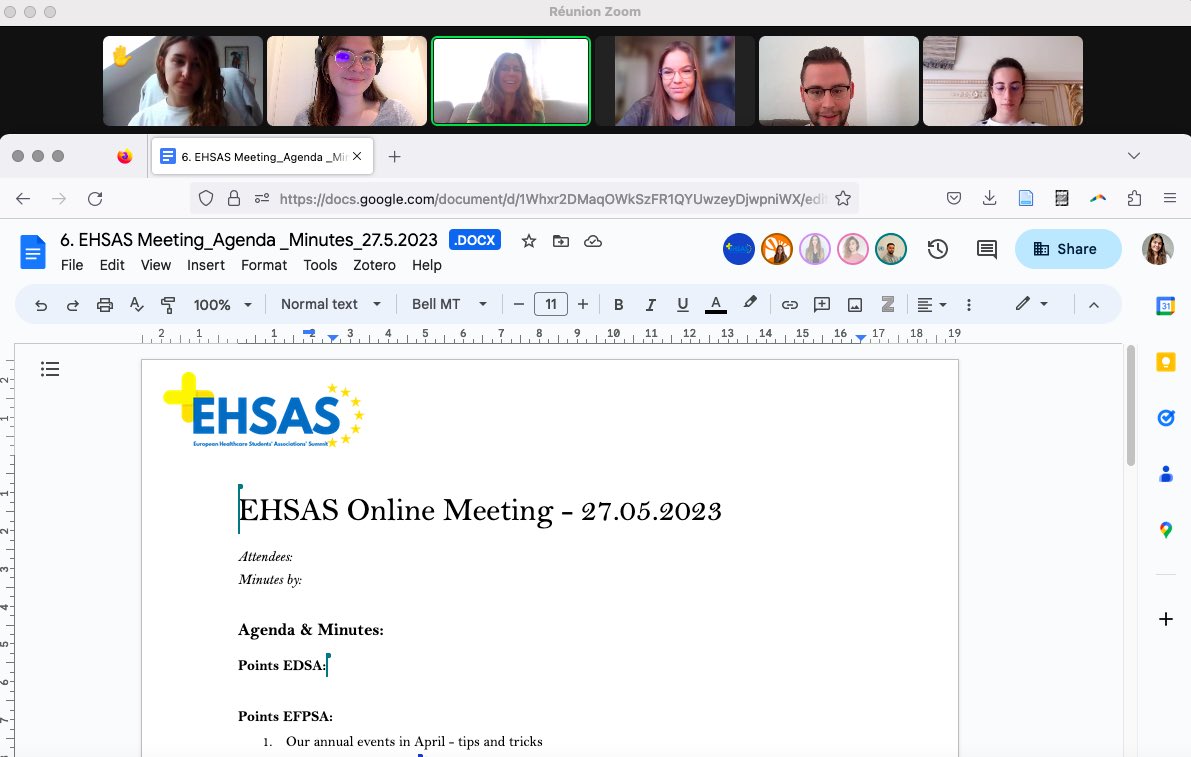 EHSAS 🇪🇺 | Attended my first meeting of the European Healthcare Students’ Associations’ Summit on behalf of <a href="/EPSA_Online/">EPSA</a> with @Catarina_EPSA. 

5 associations are represented in EHSAS: 
🔸EMSA 
🔸EFPSA 
🔶EDSA 
🔸ENSA 
🔶EPSA