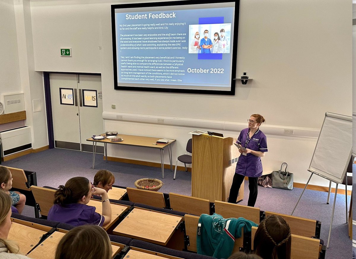 We are very proud of our first cohort of T Level Health learners, who have just finished their placements. 

They had a Celebration 🎉  Event at North Devon Hospital on Tuesday afternoon, where they spoke about their experiences on their placements.
