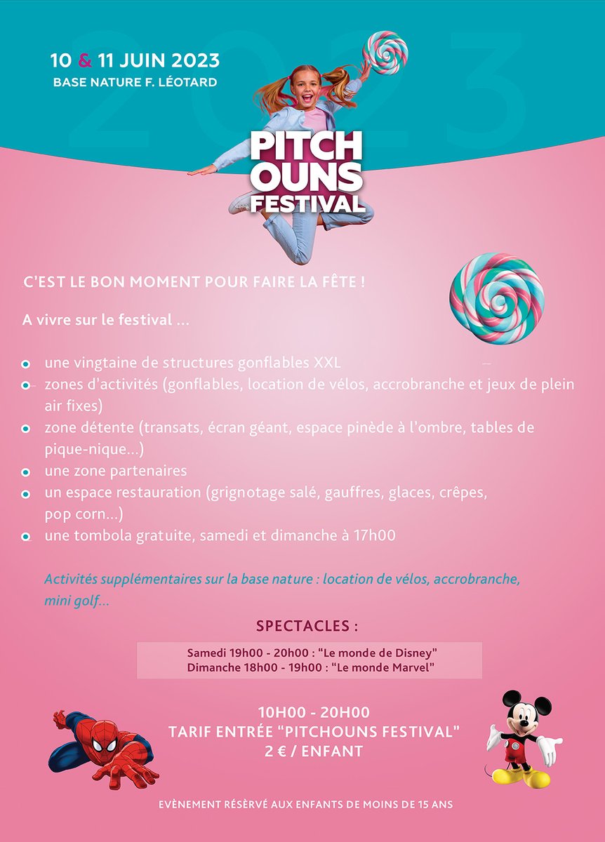 VisitCotedazur's tweet photo. 🌞🎉 Célébrez l'été avec le #PitchounFestival ! Un événement ludique pour les enfants et les familles. Rires, jeux et moments inoubliables à la #BaseNature de #Frejus.
Rendez-vous les 10 & 11 juin pour une version 100% bonne humeur !🥳
#CotedAzurFrance @frejustourisme @VisitVar https://t.co/3aB72ZHpxD