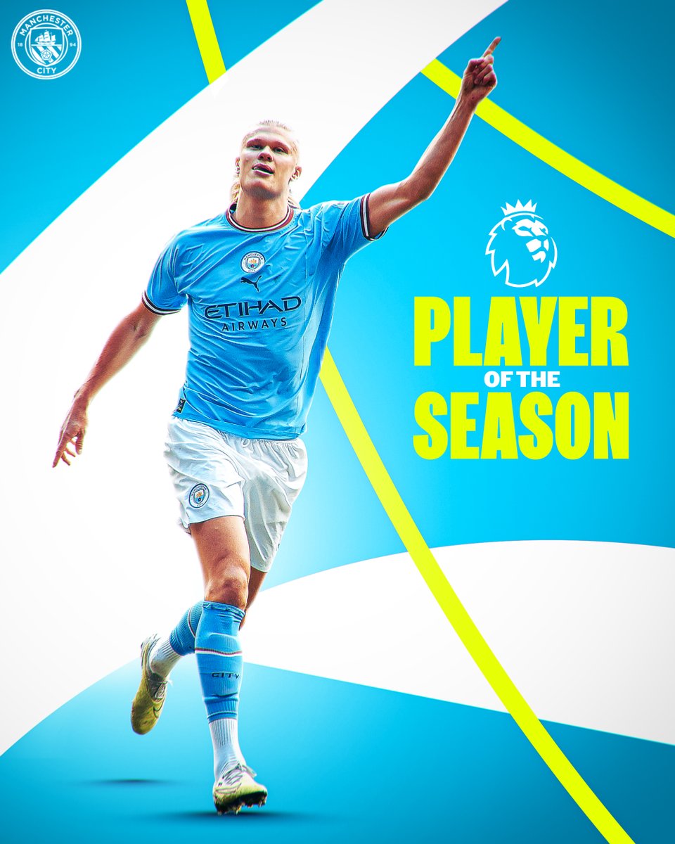 .@ErlingHaaland has won @premierleague Player of the Season! 🏅

Well done, Erling! 👏