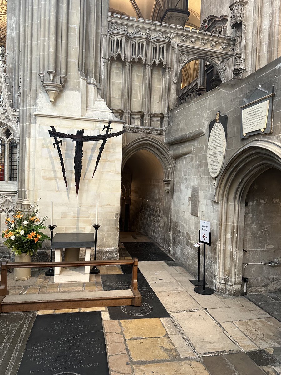 The site of Thomas Becket’s martyrdom in 1170 in Canterbury Cathedral #canterburycathedral #thomasbecket