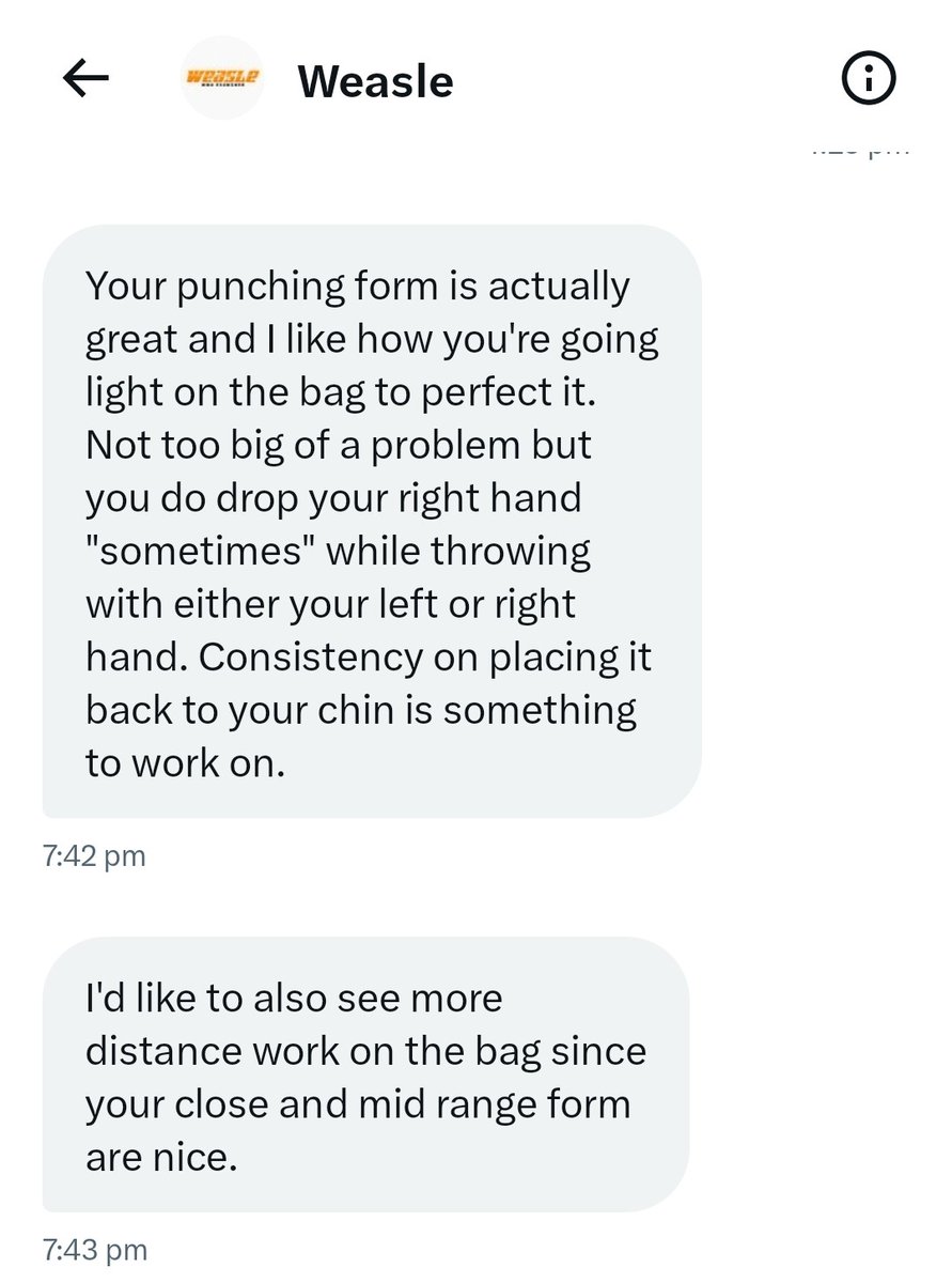 Shoutout to <a href="/ThaWeasle/">Weasle</a> for taking the time to analyse my boxing style. I've improved from it! 🙏