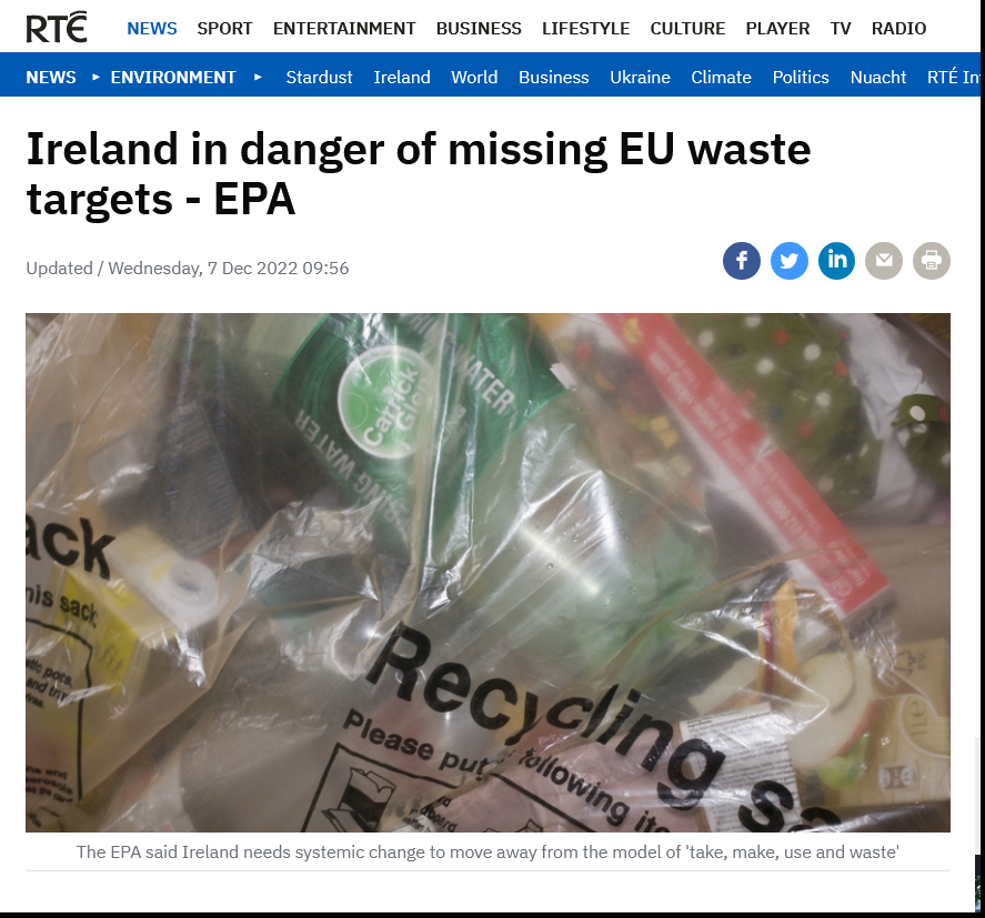 @Sean_o_r_1994 We also have waste strikes in Ireland

Flytipping is a nationwide problem every day of the year in Ireland since we privatised waste collection

We will also be paying millions more in fines for our waste as we'll fail to me EU targets & for being 2nd most wasfeful EU country