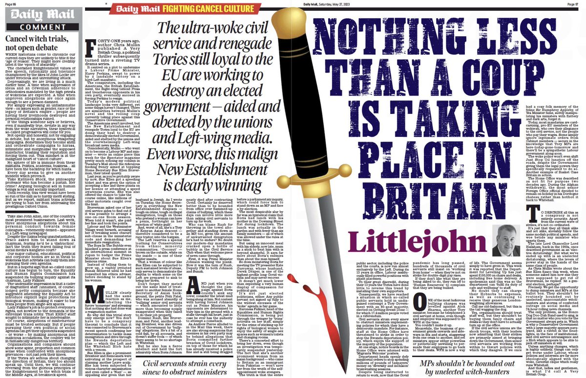 What the Hell is this <a href="/DailyMailUK/">Mail+</a> <a href="/IpsosUK/">IpsosUK</a>?

Are you out of your tiny minds?

Have you forgotten David Amess already?

Stop inciting violent crime through your irresponsible publications.