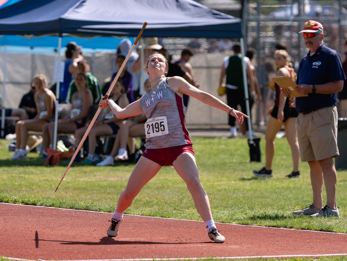 The Chronicle (@chronline) on Twitter photo STATE TRACK: Congratulations to W.F. West's Amanda Bennett, who won the 2A girls javelin state title today, throwing a personal best 129 feet, 1 inch. Photo by Josh Hart for The Chronicle. <a href="/ChronlineSports/">Chronicle Sports</a> STATE TRACK: Congratulations to W.F. West's Amanda Bennett, who won the 2A girls javelin state title today, throwing a personal best 129 feet, 1 inch. Photo by Josh Hart for The Chronicle. <a href="/ChronlineSports/">Chronicle Sports</a>
