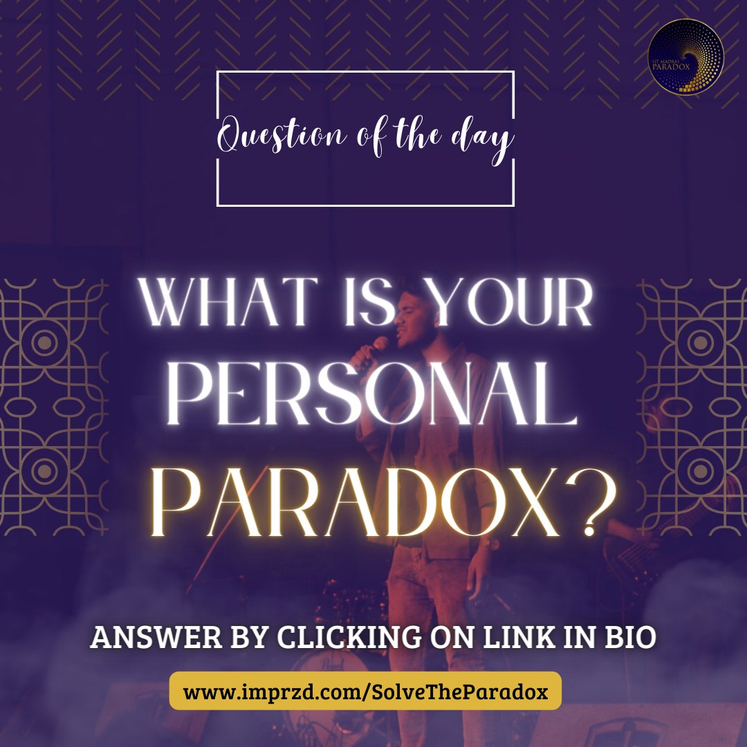 iitm_bs's tweet image. After a night of music, dance and style, we are back for more of Paradox!!

Are you ready for Day 3?

Share what your Personal Paradox is with us by visiting imprzd.com/SolveTheParadox !! 

#IITMadras #BSDegree #Paradox23 #Students #College #Celebration #Music #Dance #Fashion #Learn