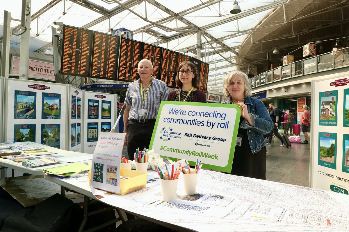 <a href="/C2MCRP/">Crewe-Manchester CRP</a> <a href="/NetworkRailMAN/">Manchester Piccadilly</a> <a href="/Debgold/">Debbie Goldsmith</a> <a href="/northernassist/">NORTHERN 🚆</a> <a href="/MidCheshireCRP/">MidCheshireCRP</a> <a href="/wicricnews/">WICRICNEWS</a> @RomileyFoRS <a href="/FoMarpleStation/">Friends of Marple Station</a> <a href="/CommunityRail/">Community Rail Network</a> @HPHVRail An enjoyable visit on Friday🖤👍What a super community rail week!