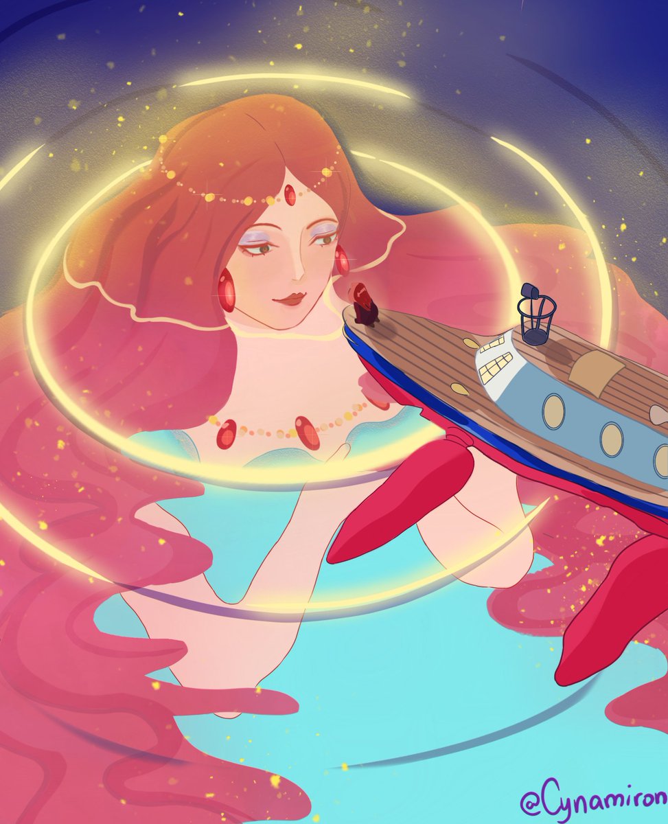 Queen of the Sea! 🌊✨🩷

#ponyo #ghibliredraw