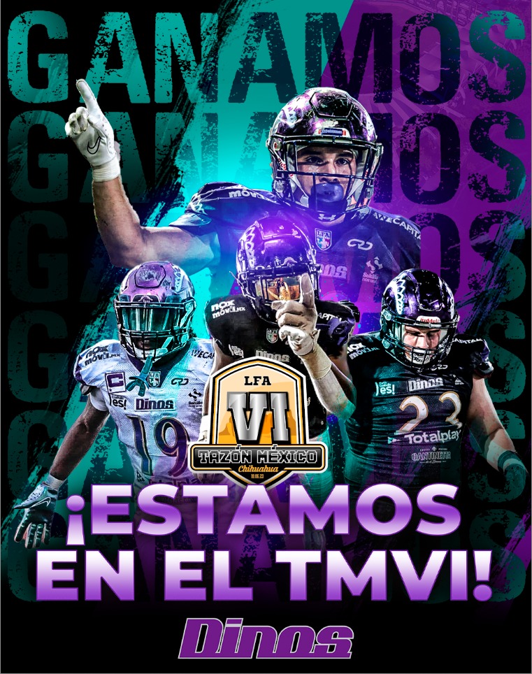 ¡¡ ESTAMOS EN EL TMVI !! 🔥🔥🔥🔥
Próximo destino … Chihuahua 👏👏👏
#DinosDelNorte #playoffs 🦕