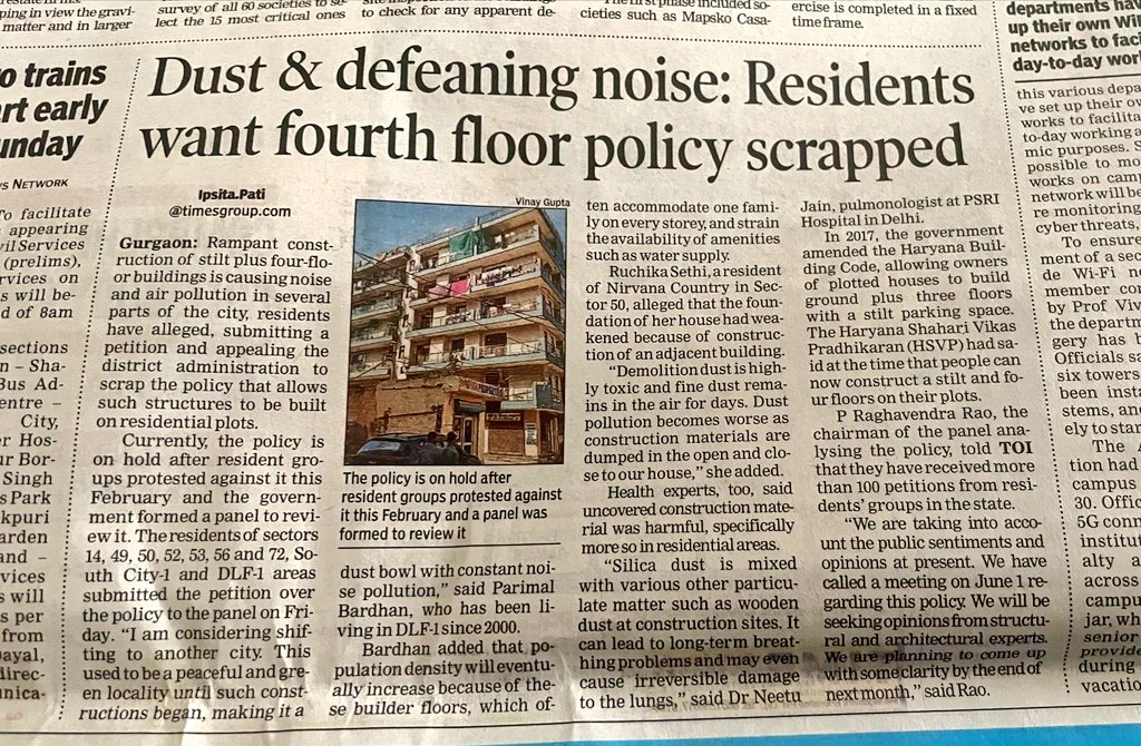 cleanAirBharat's tweet photo. @HardeepSPuri
@byadavbjp
@Dchautala
@dtcphry
@DC_Gurugram
@HsvpHaryana
@MunCorpGurugram

Over 100 #GroupPetitions Against the State Stilt+4flrPolicy in #Existing colonies-represents residents grave concerns,seeking #prioritisation of #health and #safety. https://t.co/ScdyzmnwEL https://t.co/9JAVMJeH09