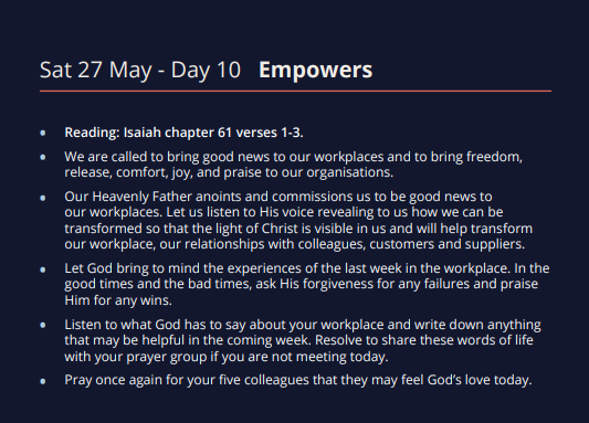 TWsocials's tweet photo. Here is today's reading taken from the Thy Kingdom Come workplace prayer diary. For tomorrow's reading and prayer click the link below:
https://t.co/IfbgWIwvUx
#prayer #workplace #transformwork #tkc2023 #thykingdomcome https://t.co/9maBu9emfR