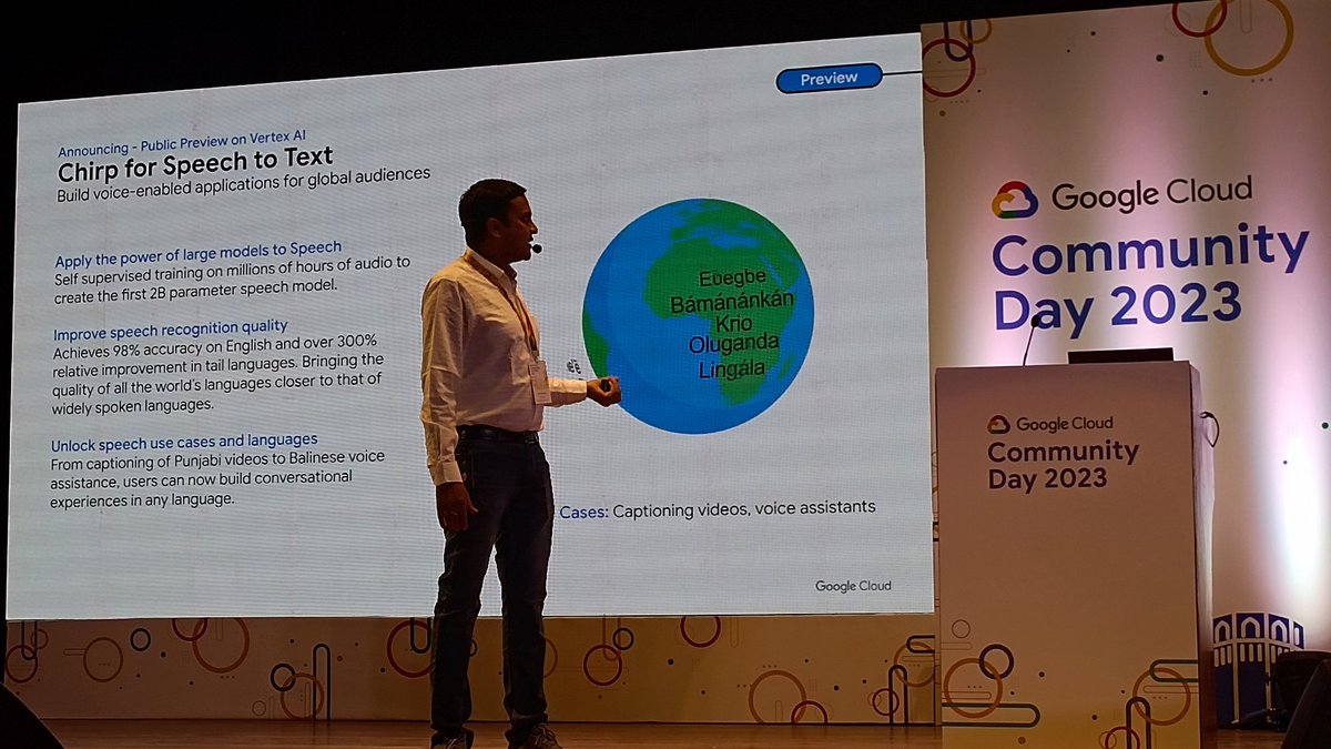 SriChai50891192's tweet photo. KEYNOTE-2:

Pushed the minds of attendees with the new trends that will meet our future requirements of technology. And streaming of AI in current world
-Murari Ramuka sir
#GCCDPune

#GCCDPune23

#GDGCloudPune

#GoogleCloud https://t.co/1N21BeSNQG