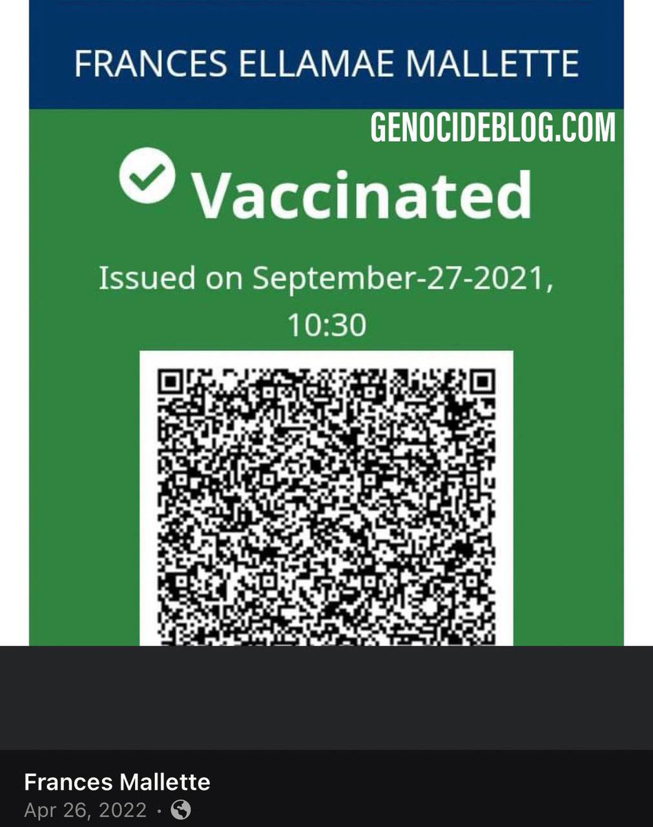 Frances Mallette 💉🪦
#FullyVaccinated #DiedSuddenly
(May 2023) 🇨🇦 Ladner, BC 

Dying in your sleep is the new normal. 

“ .. Frances Mallette My mom passed away suddenly over the weekend in her sleep.”

CovidBC.me