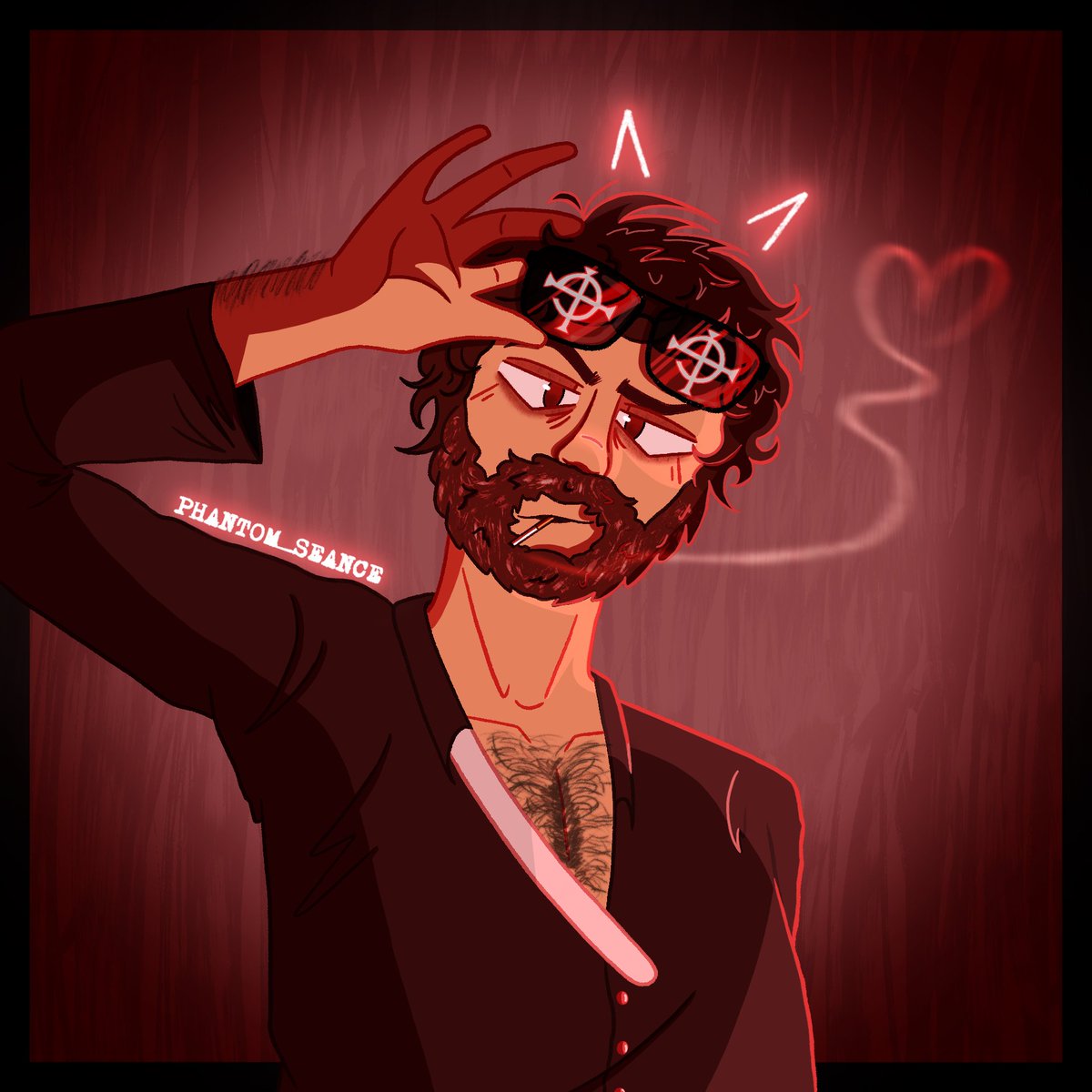 mexapizaaaa's tweet photo. ❤️‍🔥🚬 I never uploaded this here, but for my Ghost fans that haven’t get over the “Jesus he knows me” MV, this is for you @thebandGHOST #fanart #thebandghost #ghostband #phantomime #art #ArtistOnTwitter #procreate #PapaEmeritusIV https://t.co/eBHk15tpGd