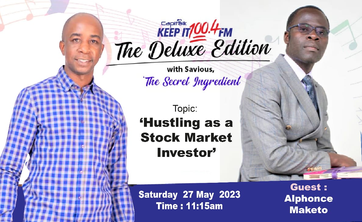 Join us today in <a href="/capitalkfm/">Capitalk100.4fm</a> as we seek to demystify stock market investing. And also play a small part in encouraging generational wealth creation through the same. 
With Savious.
The small-small strategy.