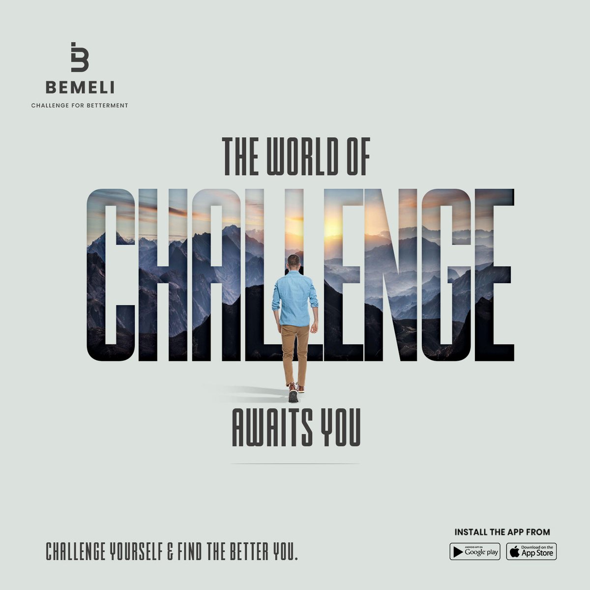 bemeliapp's tweet photo. The world of challenge awaits for you.
Challenge yourself &amp;find the better you.

Do participating in "BEMELI"

Google play store: https://t.co/PZRweYcPCH

#ChallengeAccepted #CreativityChallenge #PositiveVibesChallenge #BetterMeChallenge #MindfulnessChallenge #challenges https://t.co/UxziDygBex