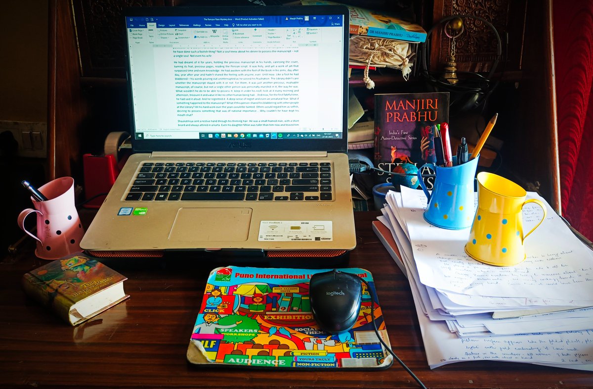 manjiriprabhu's tweet photo. The chaotic order, in the complex knots I deliberately create and then take pleasure in unknotting and unspooling, scene by scene, character by character, emotion by emotion....
#mycreativeprocess
#writerslife #amwriting #thrillers #WritingCommunity
@soniaprabhu https://t.co/PGli0XqkeB
