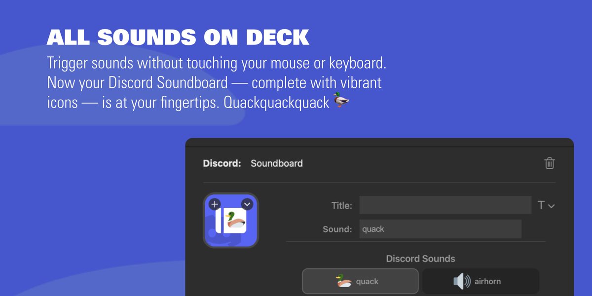 elgatoDE's tweet photo. Wir präsentieren:
Das größte Update des Discord Stream Deck Plugins.

📢 Soundboard-Integration
🔢 Serverstatistiken anzeigen
🔊 Lautstärkeregelung für sich und andere
🎧  Audiogeräte auswählen
🎤 Verbesserte Voice Channel Kontrolle

Alle Infos findet ihr hier👇
https://t.co/nTse5JnS2J