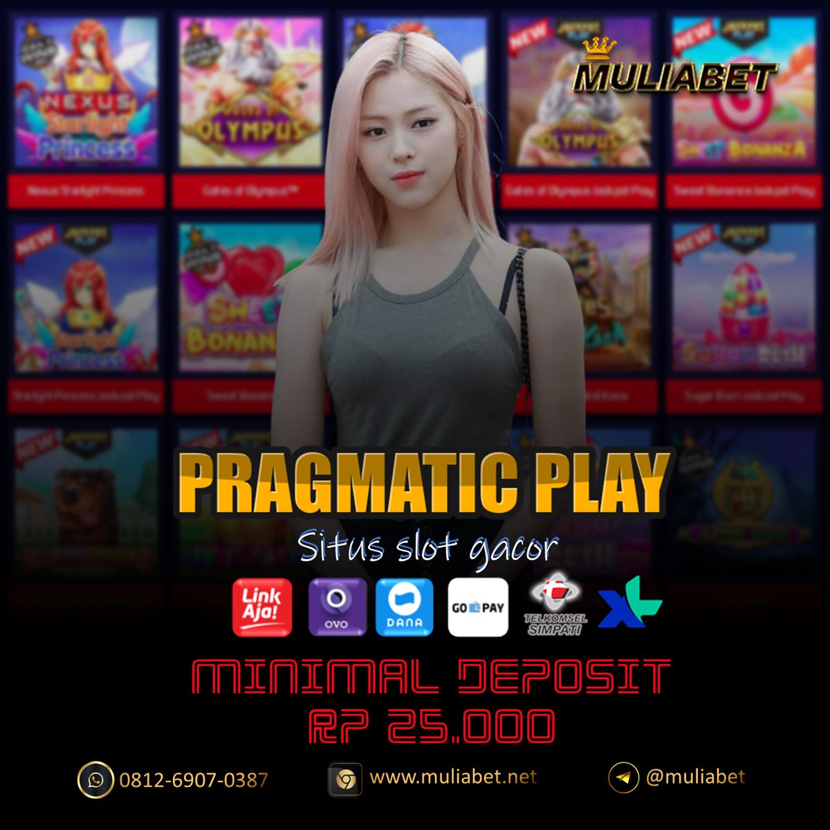 muliabet550's tweet photo. Situs Pragmaticplay daftar pragmatic play melalui agen muliabet
#pragmatic #pragmaticplay #slotgacor #gatesofolympus #sweetbonanza #StarlightPrincess #Spaceman https://t.co/ZK5dmaevS5